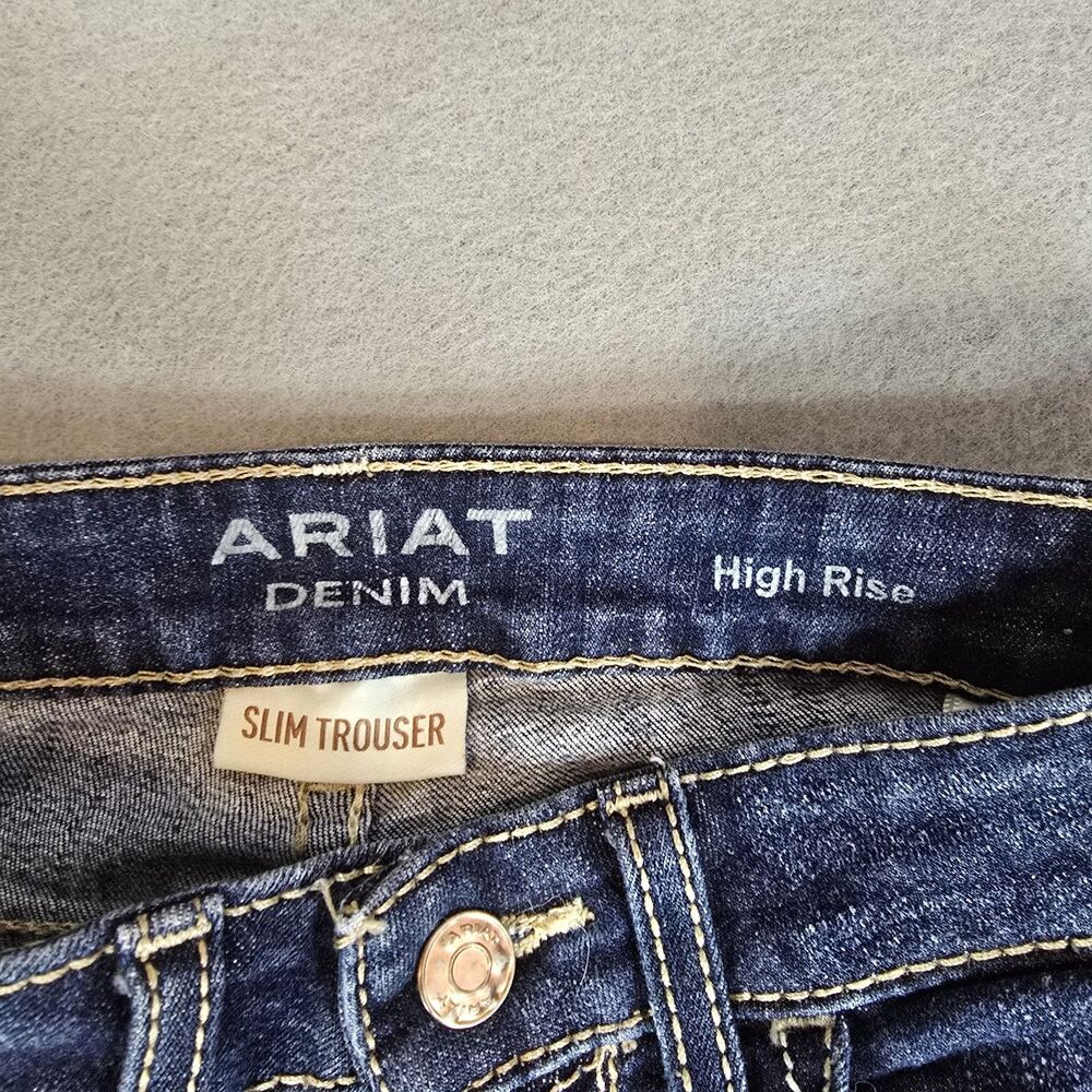 Ariat Jeans Womens 27 Ella Slim Trouser High Rise Rascal Blue 10032550 - Picture 2 of 9